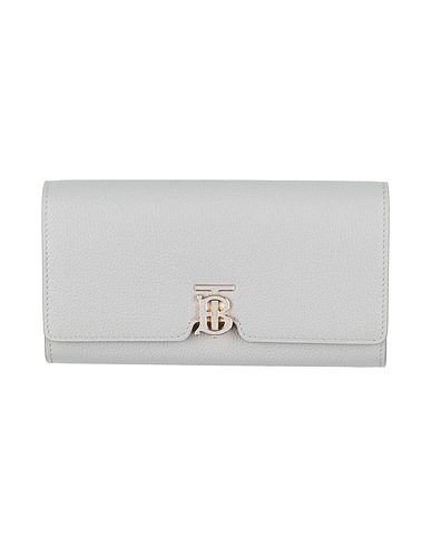 BURBERRY Wallet Grey Leather