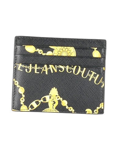 VERSACE JEANS COUTURE Small Leather Goods Black 100% Calfskin