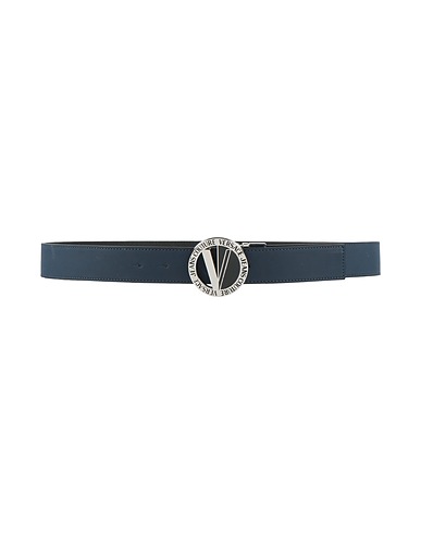 VERSACE JEANS COUTURE Leather belt Navy Calfskin