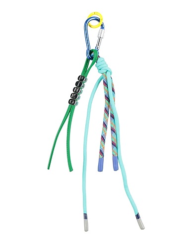 PINKO Key ring Turquoise 100% Polyester, Zamak, Steel, Aluminium