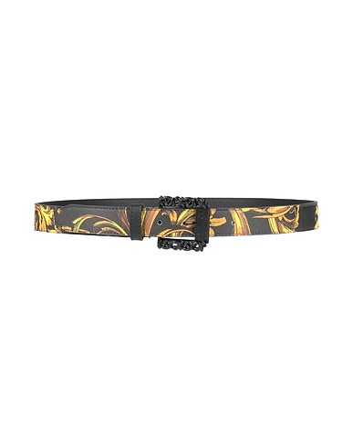 VERSACE JEANS COUTURE Leather belt Black Leather