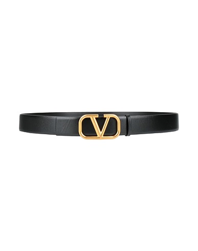 VALENTINO GARAVANI Ledergürtel Schwarz Leder