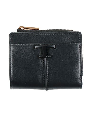 TOD'S Brieftasche Schwarz Leder