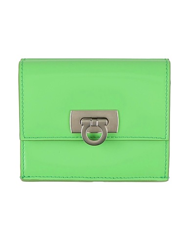 FERRAGAMO Wallet Green Calfskin
