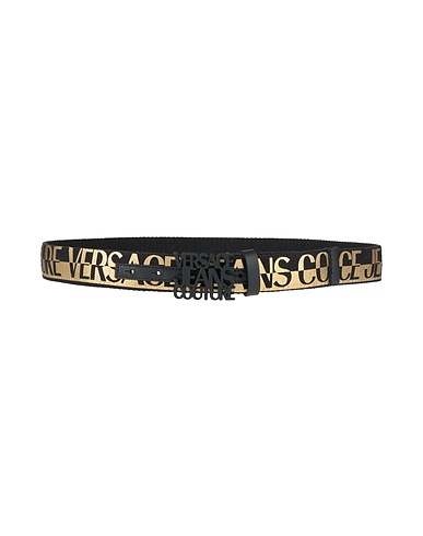 VERSACE JEANS COUTURE Fabric belt Black 81% Cotton, 17% Polyethylene, 2% Polyester