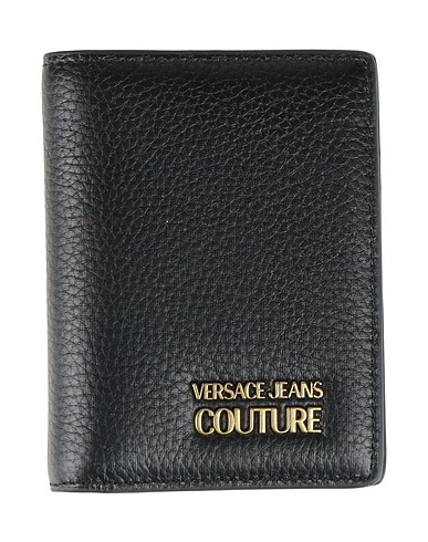 VERSACE JEANS COUTURE Wallet Black 100% Cow leather