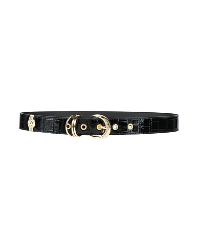 VERSACE JEANS COUTURE Regular belt Black Leather