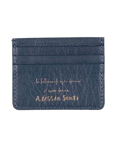 ALESSIA SANTI Small Leather Goods Midnight blue Leather