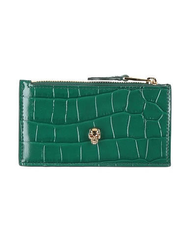 MCQUEEN Small Leather Goods Green Leather