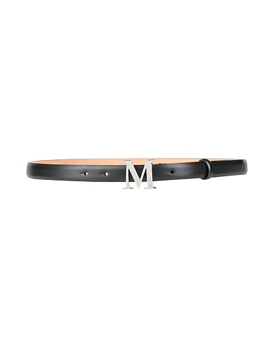 MAX MARA Thin belt Black Calfskin