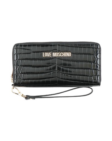 LOVE MOSCHINO Portafoglio Nero 100% Poliuretano