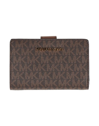 MICHAEL MICHAEL KORS Portafoglio Testa di moro 90% PVC - Polivinilcloruro, 9% Poliestere, 1% Poliuretano