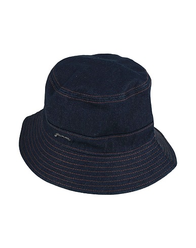 GANNI Hat Blue 100% Recycled cotton