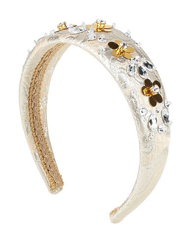 DOLCE&GABBANA Hair accessory Beige Crystal, Viscose, Polyester, Polyamide, Lurex®