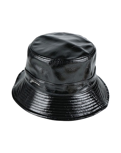 GANNI Mützen & Hüte Schwarz 40% Recyceltes Polyester, 18% Recyceltes Polyurethan, 18% Polyurethan, 14% Andere Fasern, 10% Viskose