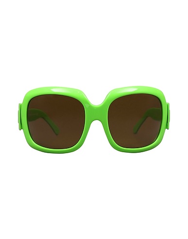 ROGER VIVIER Lunettes de soleil Vert Plastique, Métal