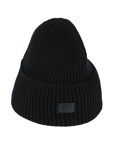 EA7 Chapeau Noir 80% Laine, 20% Polyamide