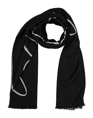 EA7 Scarves and foulards Black 100% Viscose