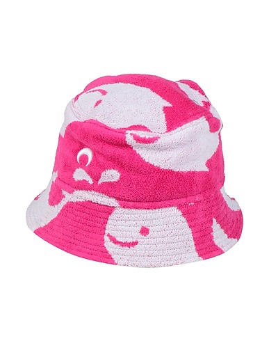 MARINE SERRE Mützen & Hüte Fuchsia 100% Baumwolle