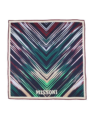 MISSONI Sciarpe e foulard Blu notte 100% Seta