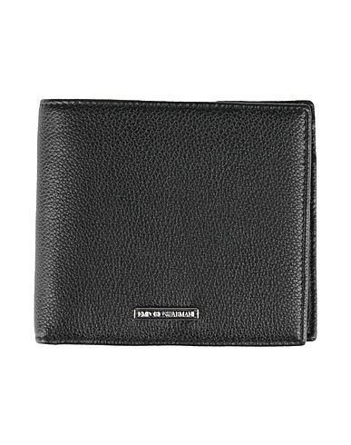 EMPORIO ARMANI Wallet Black Leather