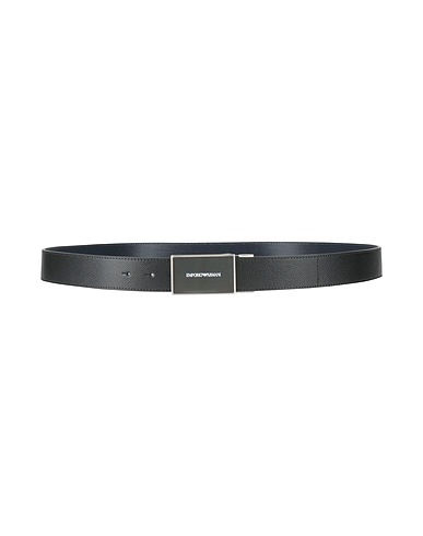 EMPORIO ARMANI Leather belt Black 100% Cow leather