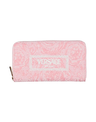 VERSACE Wallet Light pink Textile fibres