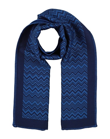 MISSONI Scarves and foulards Slate blue 45% Wool, 45% Acrylic, 10% Modal