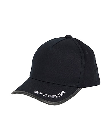 EMPORIO ARMANI Cappello Blu notte 100% Cotone, Poliuretano