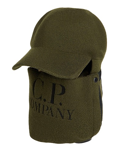 C.P. COMPANY Chapeau Vert militaire 100% Laine, Viscose