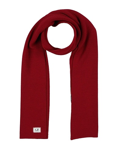C.P. COMPANY Scarves and foulards Burgundy 55% Virgin Wool, 45% Polyester