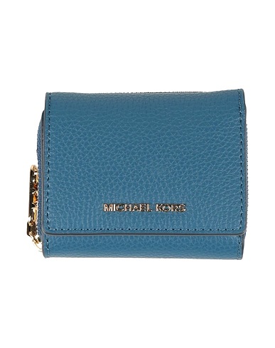 MICHAEL MICHAEL KORS Wallet Blue 100% Cow leather