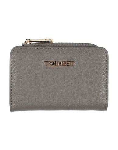 TWINSET Brieftasche Grau 100% Polyurethan