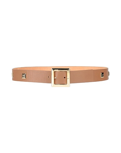 MAX MARA Regular belt Camel Calfskin, Metal