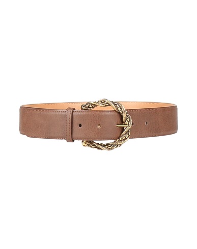 ELISABETTA FRANCHI Regular belt Chocolate brown Synthetic fibers