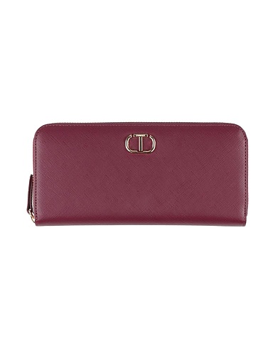 TWINSET Wallet Plum 100% Polyurethane