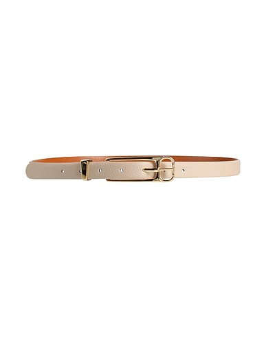 TWINSET Thin belt Beige 70% Regenerated leather, 15% Polyurethane, 10% Polyester, 5% Viscose