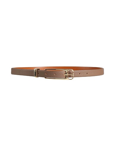 TWINSET Thin belt Light brown 70% Regenerated leather, 15% Polyurethane, 10% Polyester, 5% Viscose