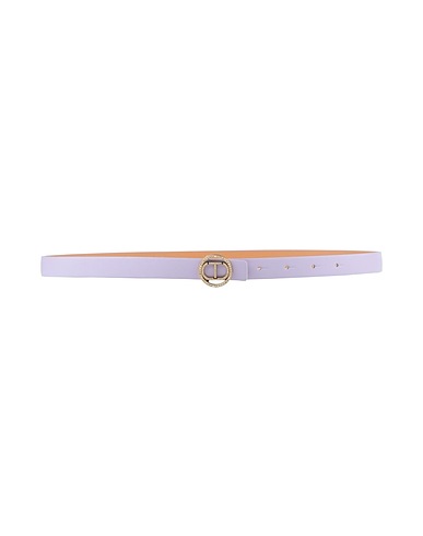 TWINSET Thin belt Lilac 100% Polyurethane