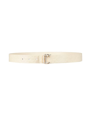CAVALLI CLASS Regular belt Beige Leather