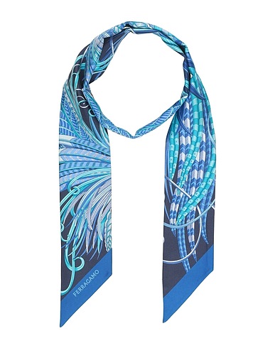 FERRAGAMO Scarves and foulards Blue 100% Silk