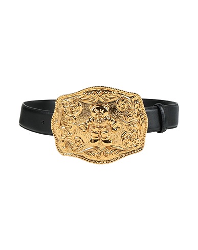 MOSCHINO Leather belt COUTURE Black Leather