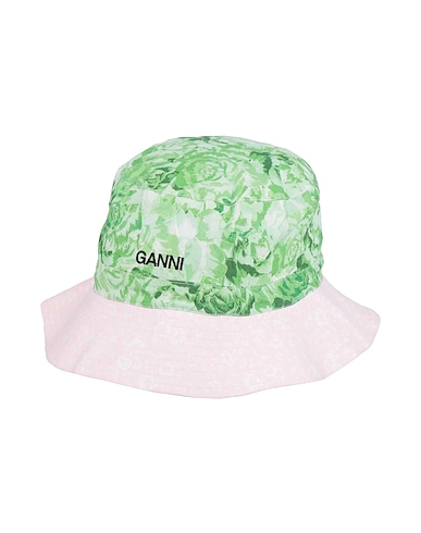 GANNI Mützen & Hüte Grün 100% Baumwolle