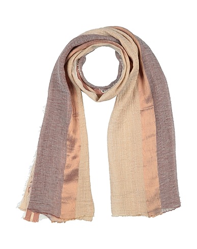 DONDUP Scarves and foulards Beige 51% Cotton, 40% Linen, 9% Acetate
