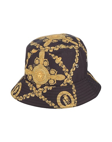 VERSACE Hat Black 100% Polyamide