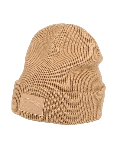 ICEBERG Hat Camel 100% Virgin Wool