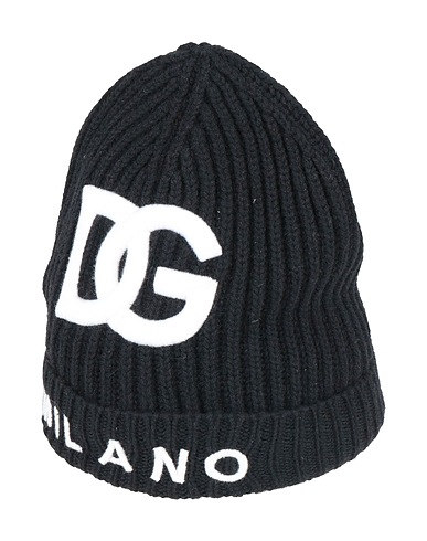 DOLCE&GABBANA 帽子 ブラック バージンウール 100%