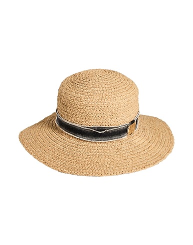 ELISABETTA FRANCHI Hat Sand 100% Straw
