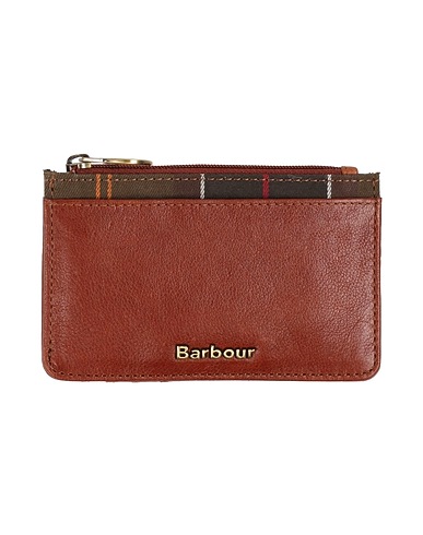 BARBOUR Small Leather Goods Brown 100% Leather, Polyester, Cotton, Viscose