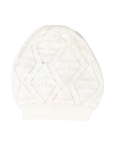 ELISABETTA FRANCHI Hat LA MIA BAMBINA AVORIO 100% Cotton